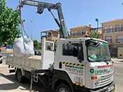 San Gines, El Palmar contenedor camión